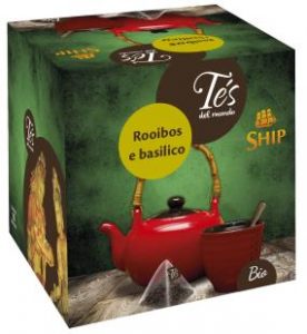 BIO - Scatola 15 filtri piramidi Infuso BIO Rooibos e Basilico